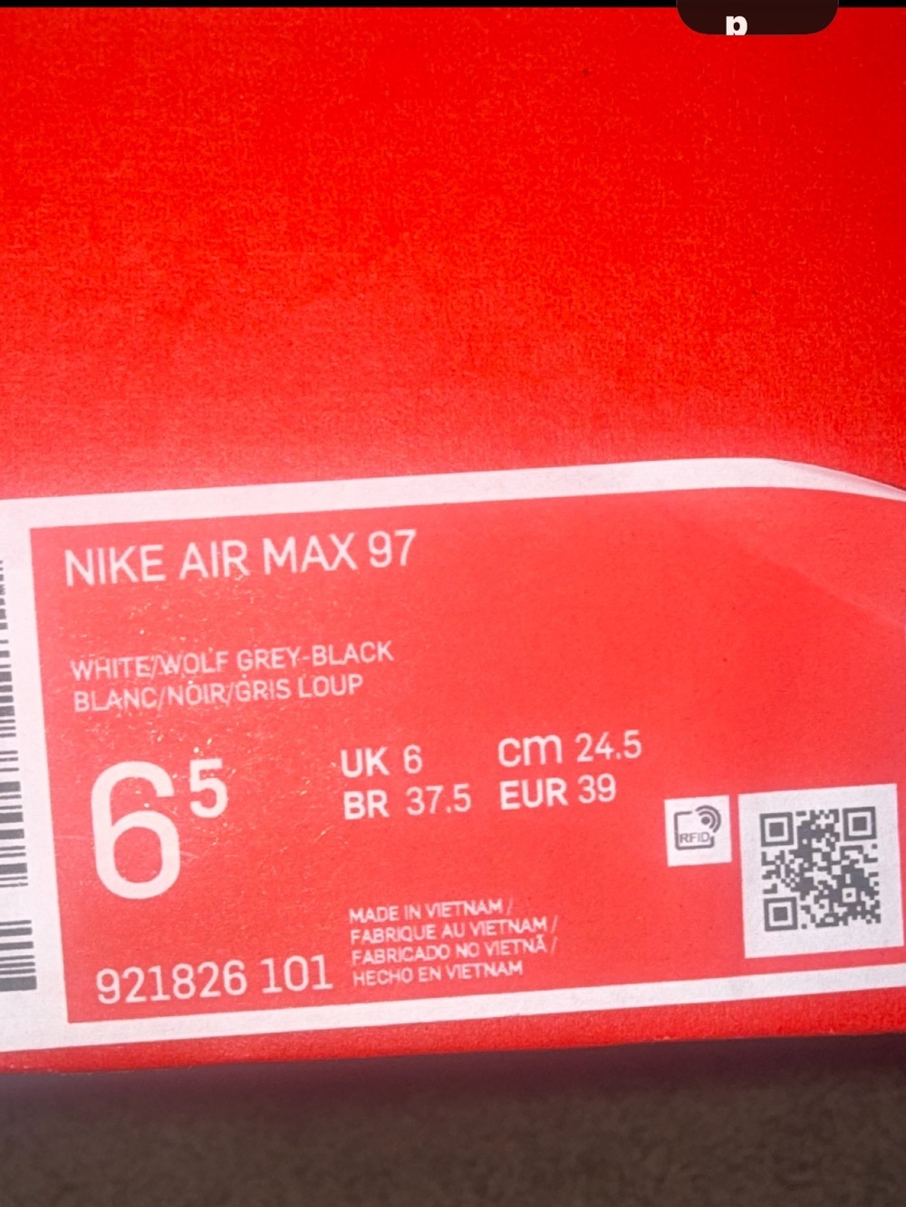 Nike Air Max 97 Triple White Wolf Grey Men’s 6.5 / Women’s 8 921826-101 Like New - Picture 4 of 16